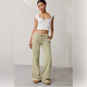 NWTS• Urban Outfitters Out From Under Lived In Flare Sweatpants /Light Green /XS